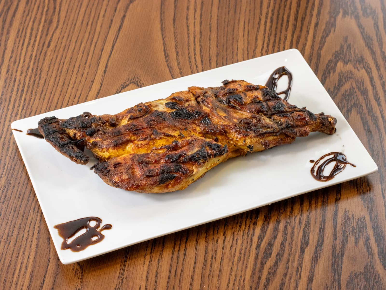 Half Grilled Chicken With Rice